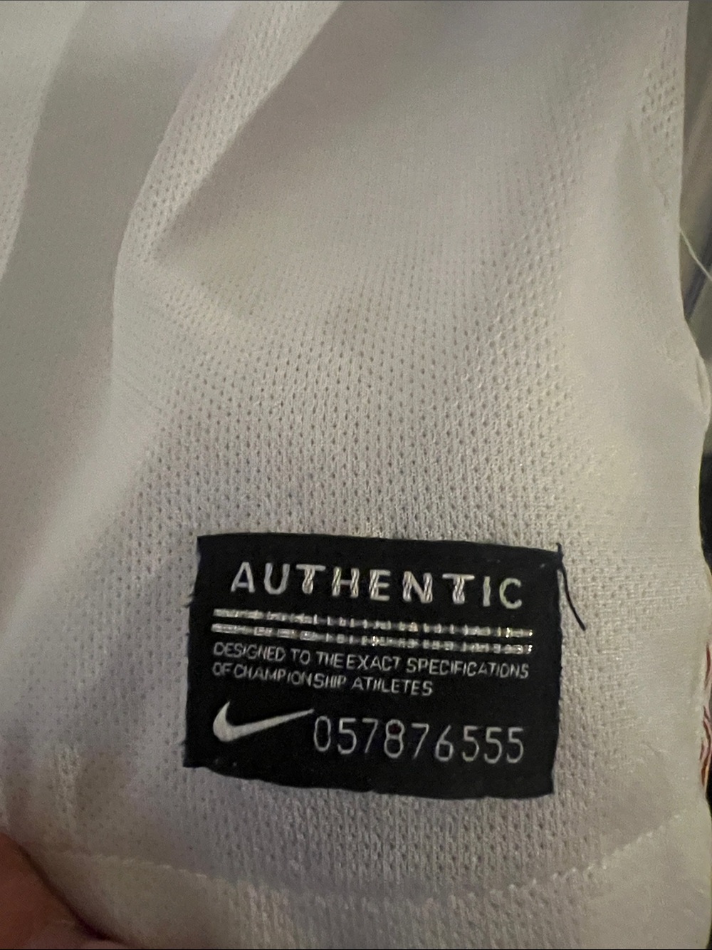Nike US Centennial Soccer Jersey with Navy & Red Crest - Picture 2 of 3